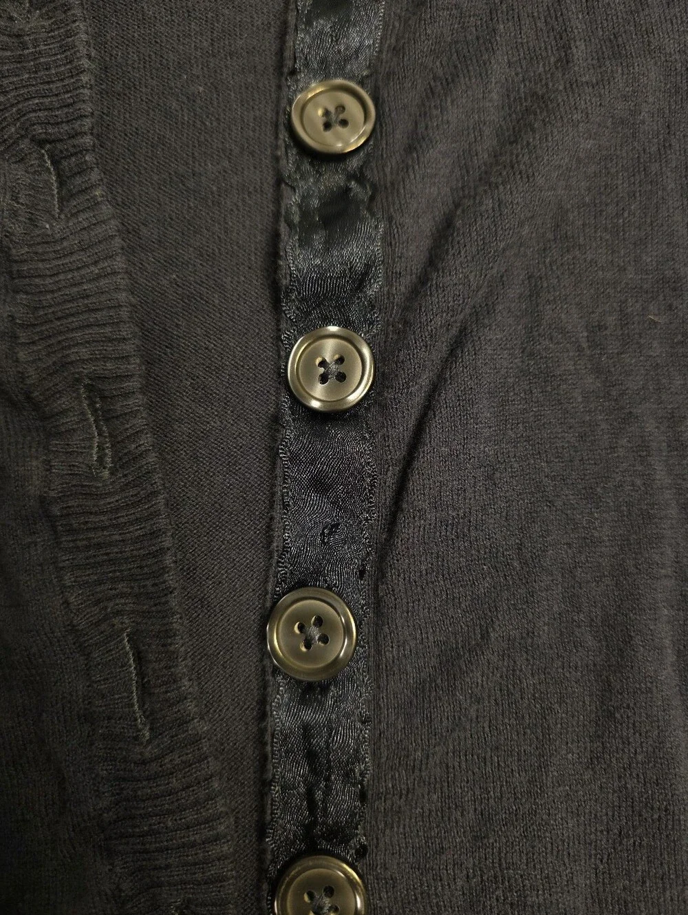 Justice Navy Button Down Long Sleeve Cardigan